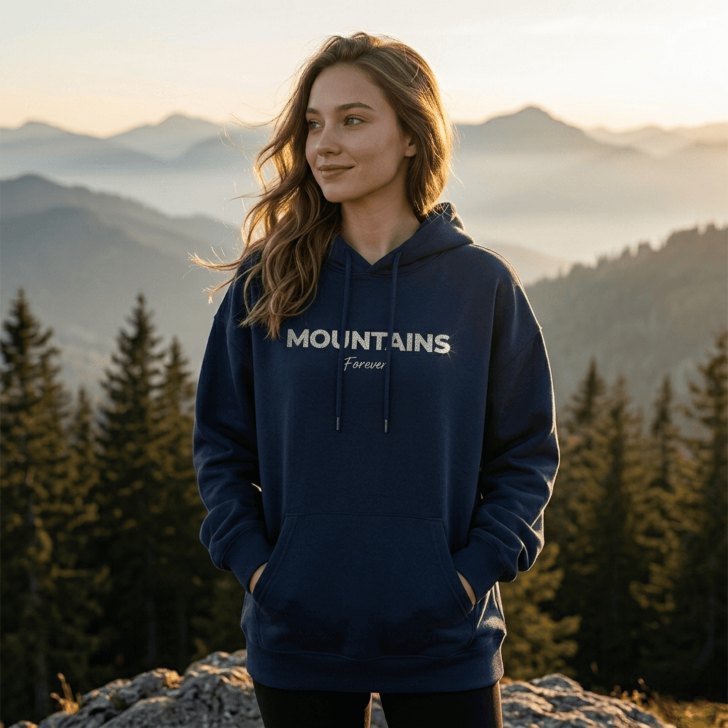 Mountains Forever - Embroidered